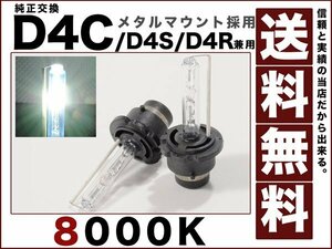 HIDバルブD4C/D4S/D4R大人気8000K 純正交換35w■送料無料■2球 12v