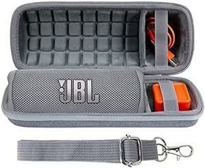 co2CREA 製 JBL Flip6/Flip5/Flip4 Bluetoothスピーカー用収納ケース (ハードケース, グレー