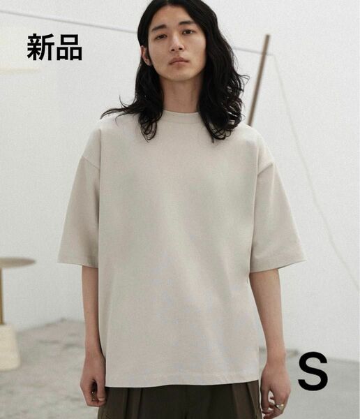 【新品】WYM LIDNM EXTRA FINE COTTON BASIC TEE ライトグレー Sサイズ Tシャツ