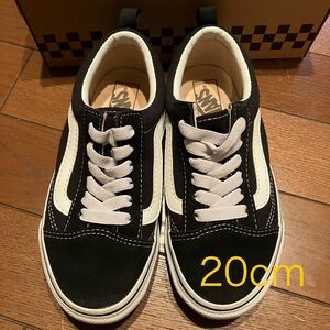 VANS スニーカー OLD SKOOL vans バンズ　20cm キッズ　黒　オールドスクール　ブラック