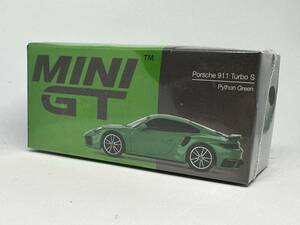 MINI GT ミニGT 1/64 MGT00525 ポルシェ 911 ターボ S パイソングリーン