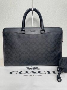 【格安】定価12万　コーチ　メンテ済み　COACH メンズ　ビジネス　バッグ　2way ショルダーバッグ　ブリーフケース レザー