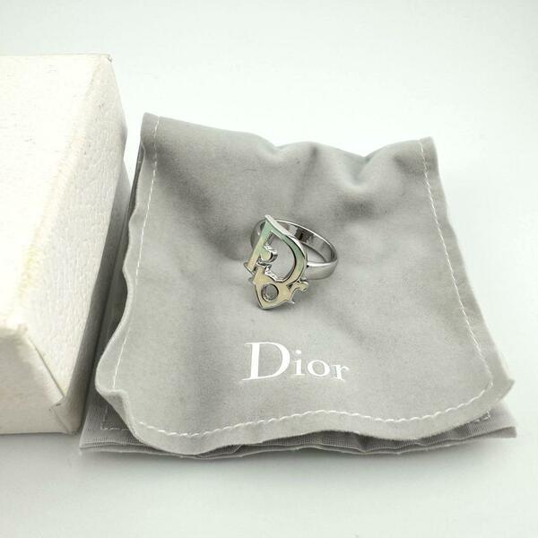 美品 Dior ディオール グラデーション リング 指輪 トロッター ロゴ