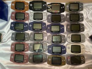 GBA ゲームボーイアドバンス 本体 24台 ジャンク品 NINTENDO 任天堂 ニンテンドー GAMEBOY ADVANCE まとめて 大量セット