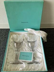 ティファニー TIFFANY フローレット ワイングラス ペアグラス 箱入り 未使用品