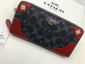 コーチ COACH 長財布 財布 シグネチャー アコーディオンラウンドジップウォレット財布 新品 未使用 贈り物 F53780 c188