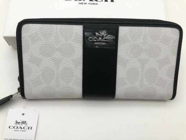 コーチ COACH 長財布 財布 シグネチャー アコーディオンラウンドジップウォレット新品 未使用 贈り物F54630 y181C