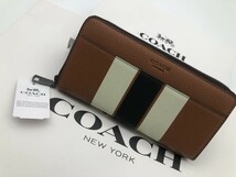 コーチ COACH 長財布 財布 シグネチャー アコーディオンラウンドジップウォレット新品 未使用 贈り物 F75395 a299 _画像2