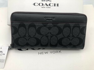 コーチ COACH 長財布 財布 シグネチャー アコーディオンラウンドジップウォレット新品 未使用 贈り物a050 F25517