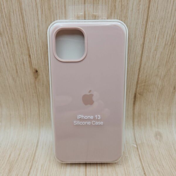 【新品】apple iPhone 13用 シリコンケース ピンク