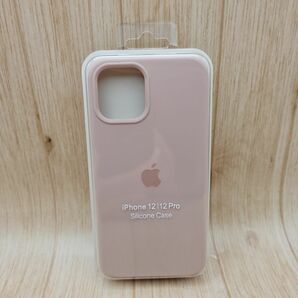 【新品】apple iPhone 12 / 12Pro用 シリコンケース ピンク
