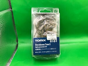 4E127　Nゲージ　TOMIX トミックス　 品番8181　落葉樹　ライトグリーン　4本入　※新品