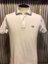 H374LPL メンズシャツ FRED PERRY フレッドペリー ポロ アメカジ カジュアル 無地 グレー 半袖 刺繍 定番 / M 全国送料一律370円_画像6