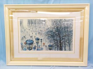 Art hand Auction لوحة للفنان هيرو ياماغاتا باليه بالشاشة الحريرية الملكية الحجم: 76.5 × 103 × 3.5, عمل فني, مطبوعات, بالشاشة الحريرية