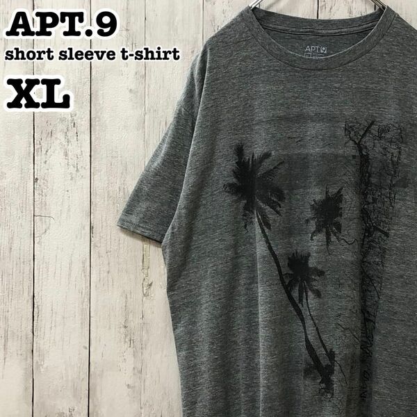 APT.9 USアメリカ古着 ヤシの木 プリント 半袖Tシャツ XL