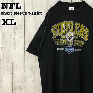 NFL US アメリカ古着 ピッツバーグ・スティーラーズ プリント 半袖Tシャツ XL