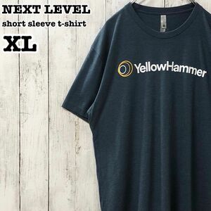 NEXT LEVEL US アメリカ古着 英字 YellowHammer 両面プリント 半袖Tシャツ XL