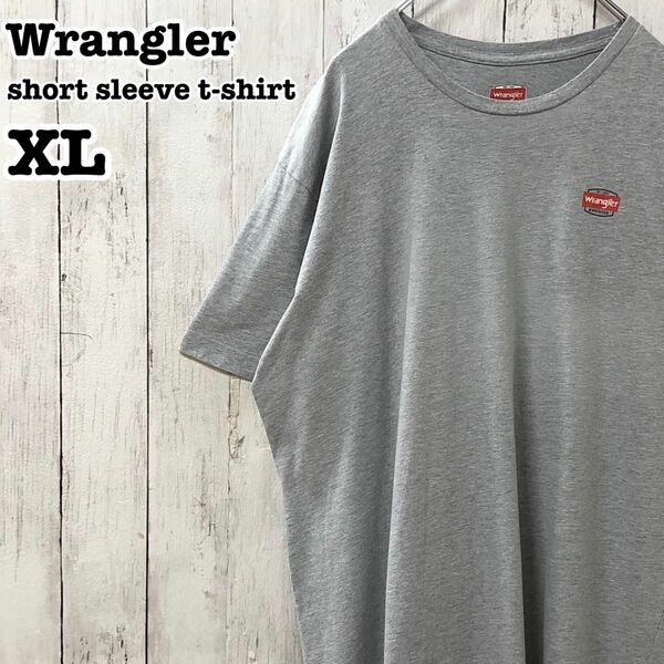 ラングラー US アメリカ古着 ワンポイントロゴ プリント 半袖Tシャツ XL