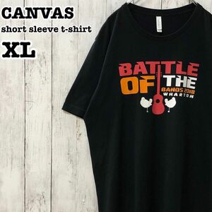 CANVAS US アメリカ古着 英字 バンド プリント 半袖Tシャツ XL