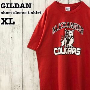 ギルダン US アメリカ古着 チーム 両面プリント 半袖Tシャツ XL