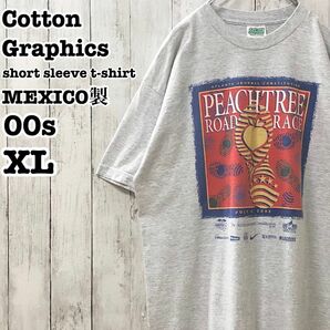 00s Cotton Graphics メキシコ製 US アメリカ古着 ロードレース プリント 半袖Tシャツ XL