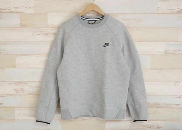 新品 定価14850円 Sサイズ NIKE ナイキ　メンズ　テックフリース　ロングスリーブ　クルートップ　TECH FLEECE L/S CREW グレー