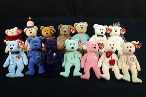 5531■ Ty BEANIE BABIES ORIGINAL ビーニーベイビーズ まとめ売り 14体 ぬいぐるみ テディベア