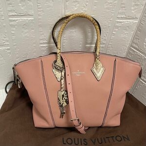 LOUIS VUITTON ヴィトン パルナセア ロックイット PM パイソン ショルダー ハンドバッグ 2way トート ピンク