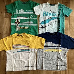 中古 新幹線 男の子 キッズ 半袖 Tシャツ 120センチ セット ハングリーハート