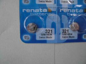 **2 piece * Rena ta battery SR616SW(321) use recommendation 09/2025 addition have A* postage 63 jpy *