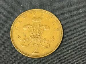 英国　2ニューペンス硬貨　1971年