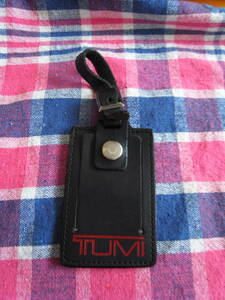 TUMI　トゥミ　ネームタグ　レザー　黒　