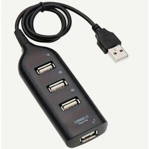 USBハブ4ポート ブラック