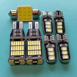 超爆光！MA27/37S ソリオ ハイブリッド ルームランプ スモール バックランプ ナンバー灯 T10 LED 7個セット ホワイト スズキ /45/6/t31