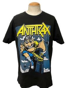 美品 ビンテージ ANTHRAX アンスラックス バンド Tシャツ L 黒 ブラック スラッシュメタル xpv 