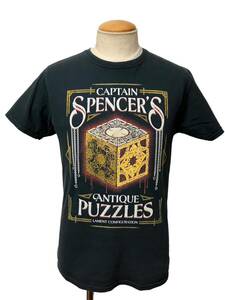 USA ピンヘッド HELLRAISER ヘルレイザー ルマルシャン パズル Tシャツ S 黒 ブラック 映画 ホラー xpv 