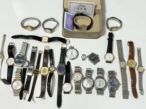 1000 иен старт! Junk продажа комплектом 27 пункт мужской женские наручные часы Seiko Dolce Citizen Club Tissot и т.п. автоматический кварц 