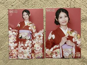 NMB48【松野美桜】 福袋 2024 特典 ランダム生写真 2種コンプセット