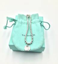 TIFFANY&Co.　ティファニー I LOVE YOU　ボールチェーン ＳＶ925 シルバーブレスレット _画像2