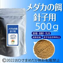 高飼料エサ 【メダカの餌 (針子～稚魚用)】500g めだかエサ ミジンコ　メダカエサ　ゾウリムシ　PSB　おとひめ　ライズの利用者にどうぞ_画像1