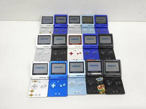 Nintendo ニンテンドー 15台 GAMEBOY ADVANCE SP AGS-001 ゲームボーイアドバンス ゲーム機 通電ジャンク　M4175