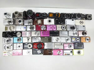  compact digital camera SONY Canon CASIO Nikon FUJIFILM etc. 58 pcs set sale operation not yet verification M4259