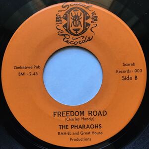 The Pharaohs / Love And Happiness / Freedom Road / soul funk rare groove 45