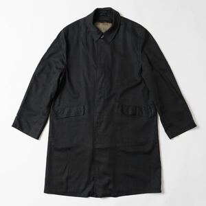 60s PENNEY’S Gentry ステンカラーコート 黒 ブラック ロングコート スタンドカラーコート Lサイズ vintage 古着