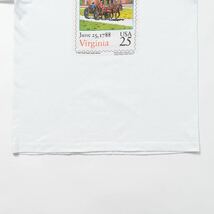 80s アメリカ1988年憲法批准Tシャツ バージニア州 外国切手 Lサイズ FRUIT OF THE LOOM vintage 80年代 アメリカ製 MADE IN USA 合衆国憲法_画像5