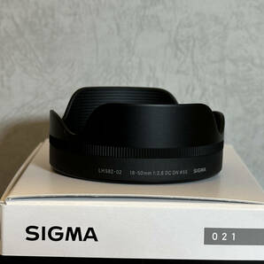 【美品】SIGMA 18-50mm F2.8 DC DN | Contemporary ソニーEマウント用・保護フィルター付き・メーカー保証残り有の画像6