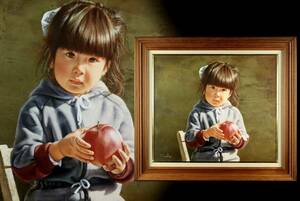 Art hand Auction Auténtico garantizado: Fujioka Shinsou Otoño Pintura al óleo No. 10 con caja de tatami Pintura de retrato realista Pintura al óleo Pintura de una pieza [Y18nta], Cuadro, Pintura al óleo, Retratos