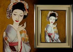 Art hand Auction Guaranteed authentic Keiichi Takazawa Dancer Oil painting No. 6 Le Salon Asahi Shimbun Award Beauty painting [Y43buto], Painting, Oil painting, Portraits