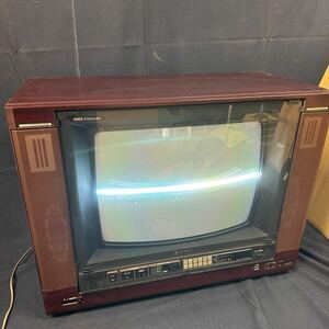 * Showa Retro HITACHI/ Hitachi color tv C18-222 1983 year made 7-12 month period IC transistor antique collection 167-65