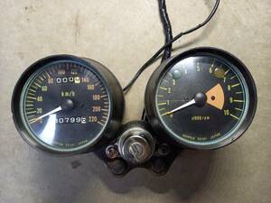 W1SA Mach 250SS 350SS 750SS the first period speed meter tachometer key cylinder key bracket stay original original that time thing domestic 